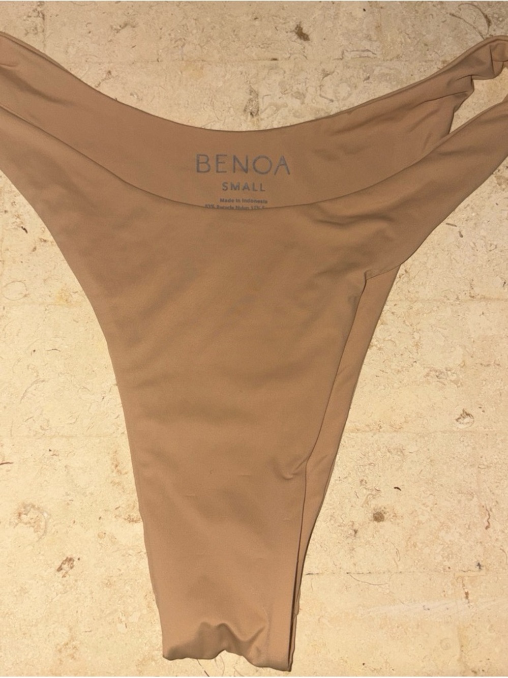 Benoa Swim High-Cut Bikini Bottoms - Tan